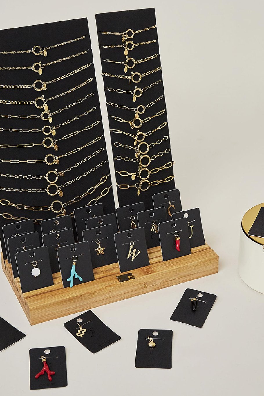 Display Set Chains &amp; Charms Plata Acero inoxidable Imagen5